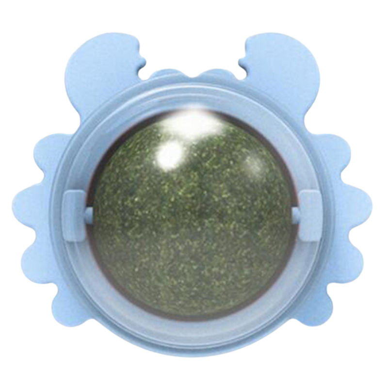 Jouet boule de menthe rotative pour chat
