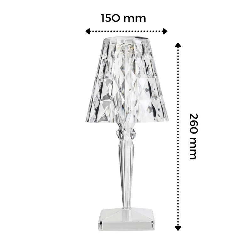 Lampe de bureau en cristal acrylique