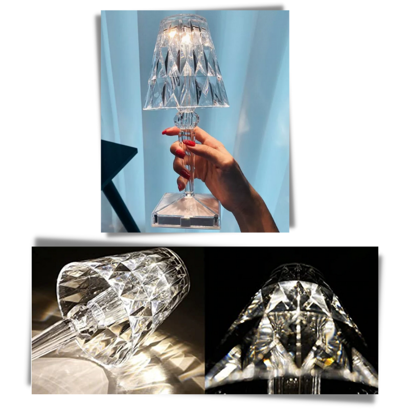 Lampe de bureau en cristal acrylique