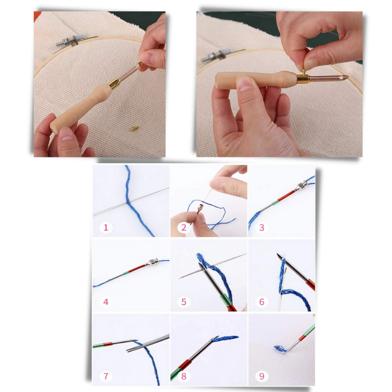 Kit d'aiguilles de broderie