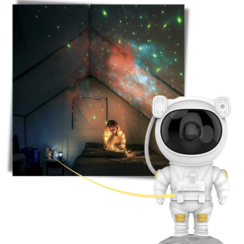 Lampe de nuit de projection d'astronaute