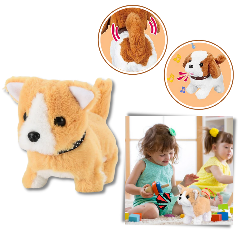 Jouet interactif chiot câlin