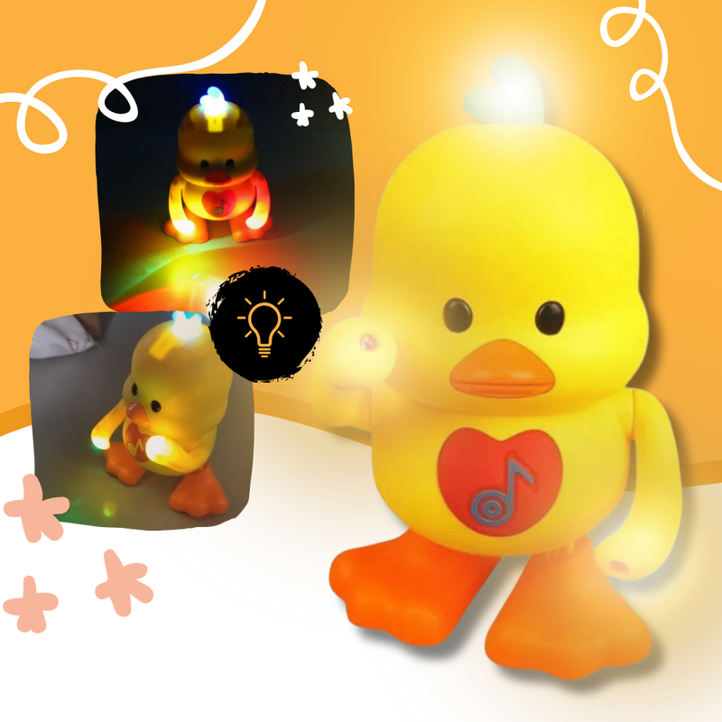 Jouet interactif canard dansant lumineux