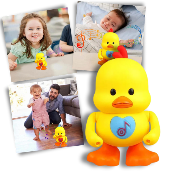 Jouet interactif canard dansant lumineux