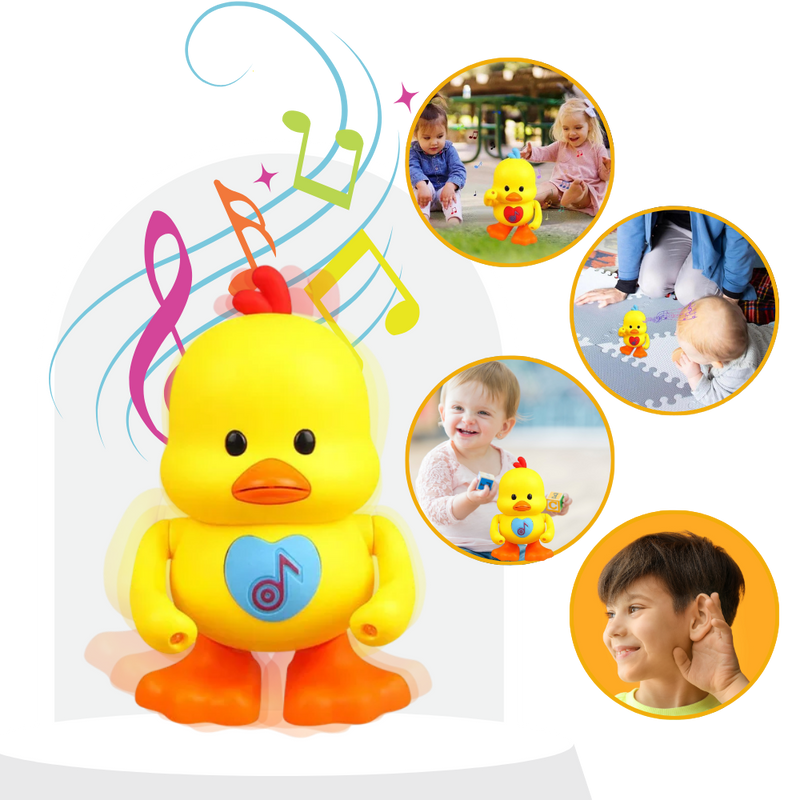 Jouet interactif canard dansant lumineux