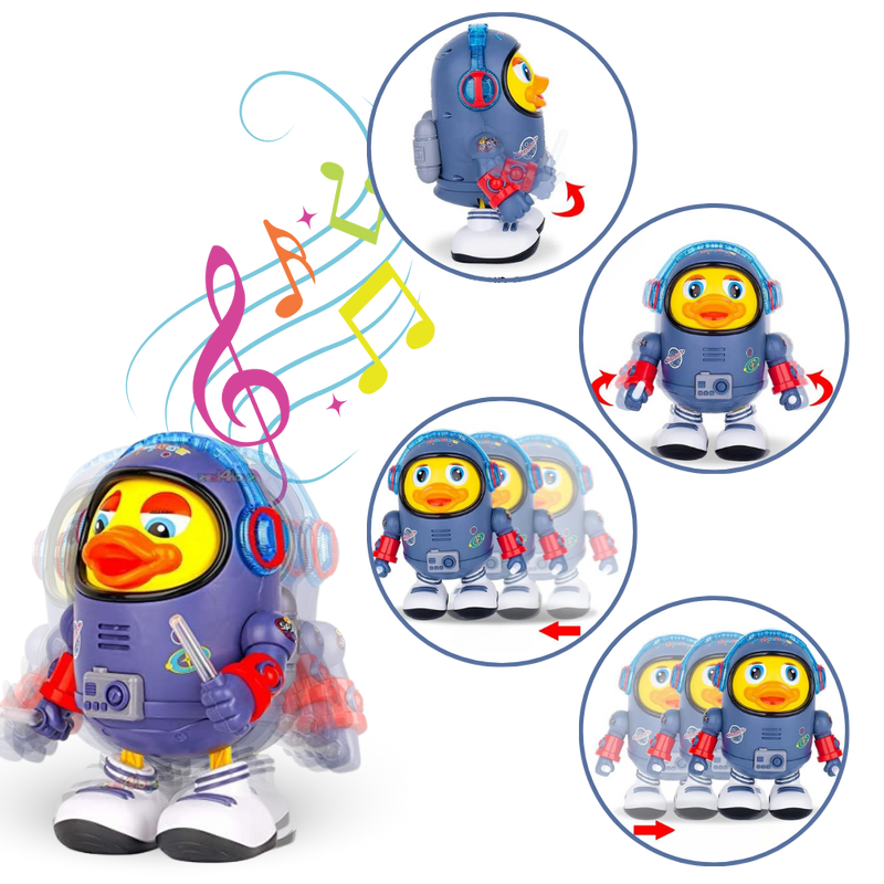Jouet interactif musical en forme de canard