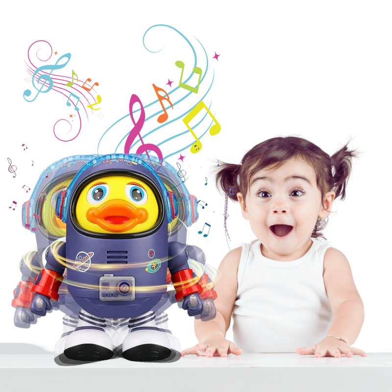 Jouet interactif musical en forme de canard