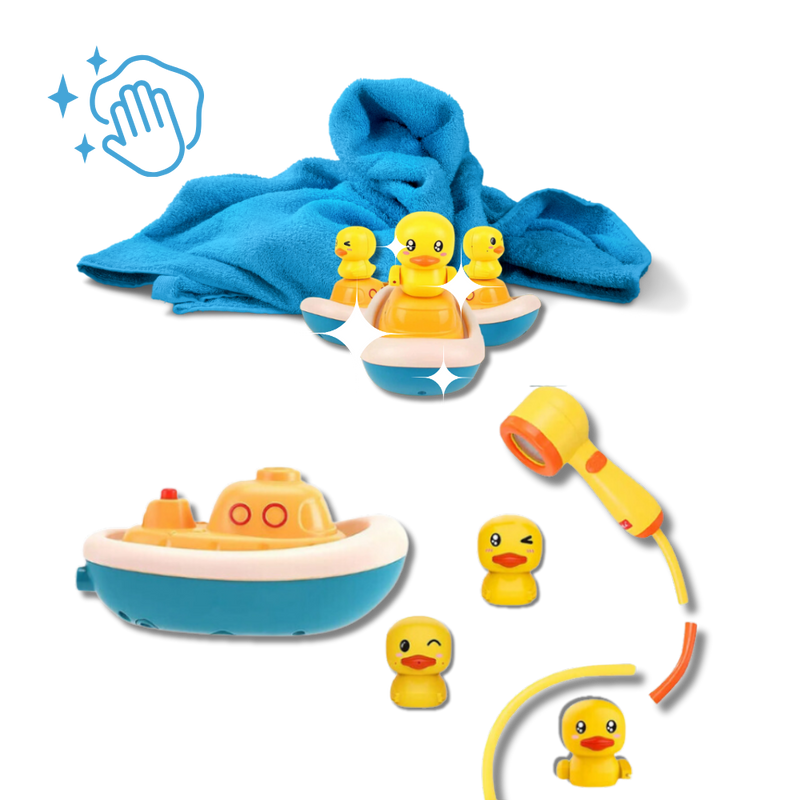 Jouets de bain canards et douche