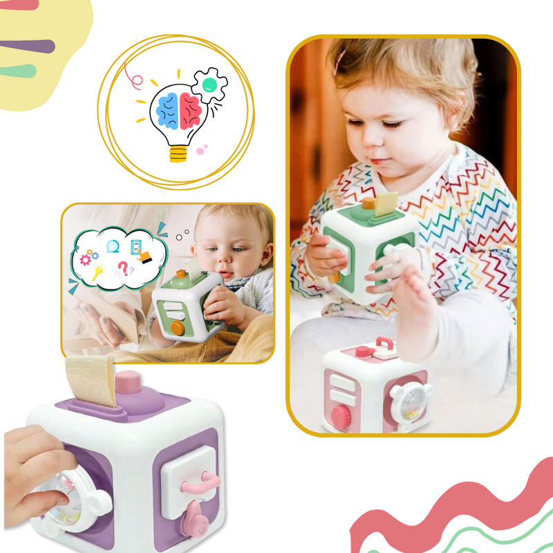 Jouet cube sensoriel 6 en 1